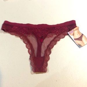 New Seven til Midnight Lace Thong Panty Size XL
